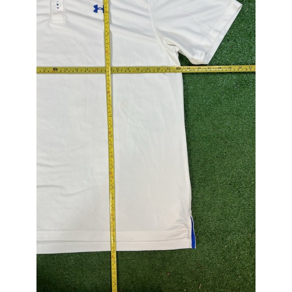 Under Armour Heatgear White Loose Polo Men's Size XLarge‎ XL - Picture 5 of 6